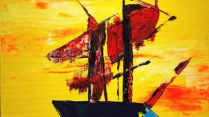 Gemälde der Vernissage von Wolfgang Richter