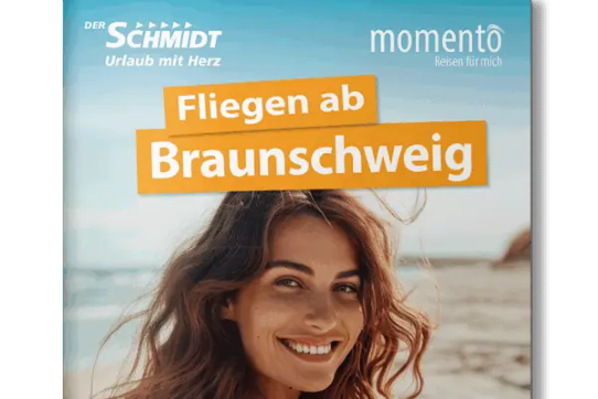 Cover Reisekatalog Sommer/Frühjahr 2026 Fliegen ab Braunschweig