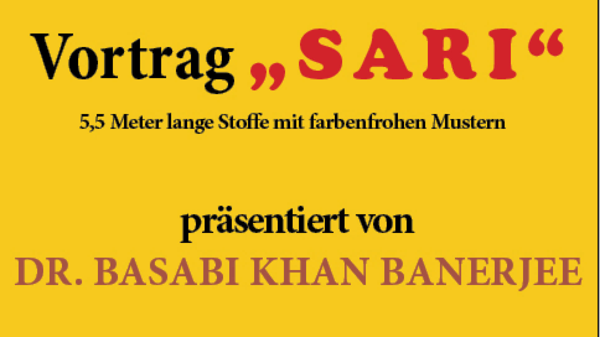 Vortrag Sari